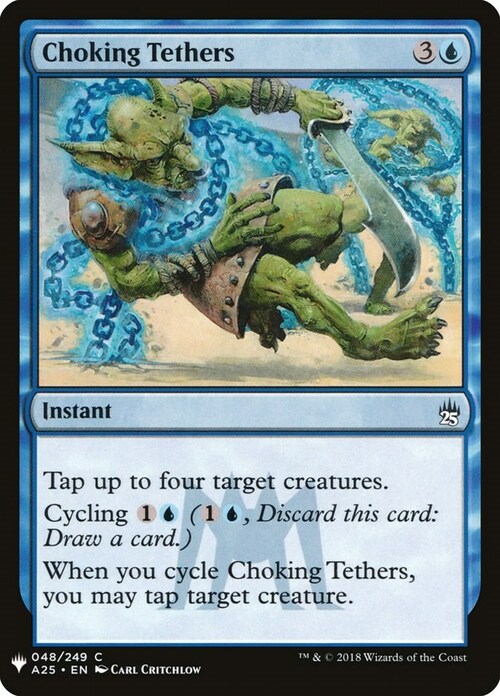 Choking Tethers Card Front