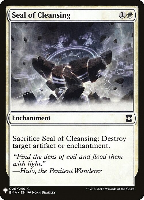 Seal of Cleansing Card Front