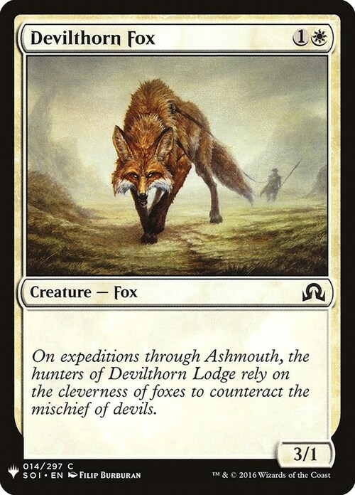 Devilthorn Fox Card Front