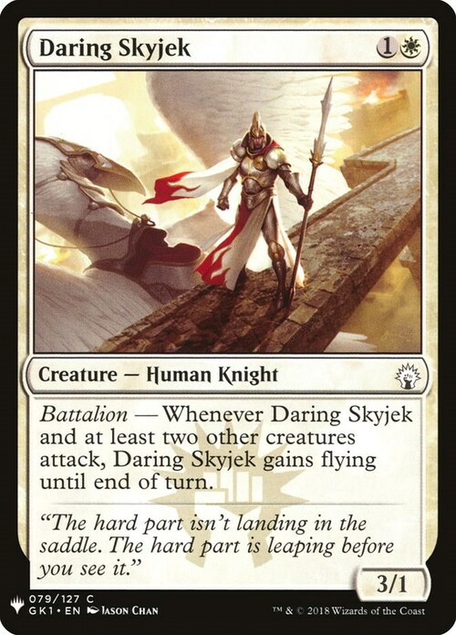 Daring Skyjek Card Front