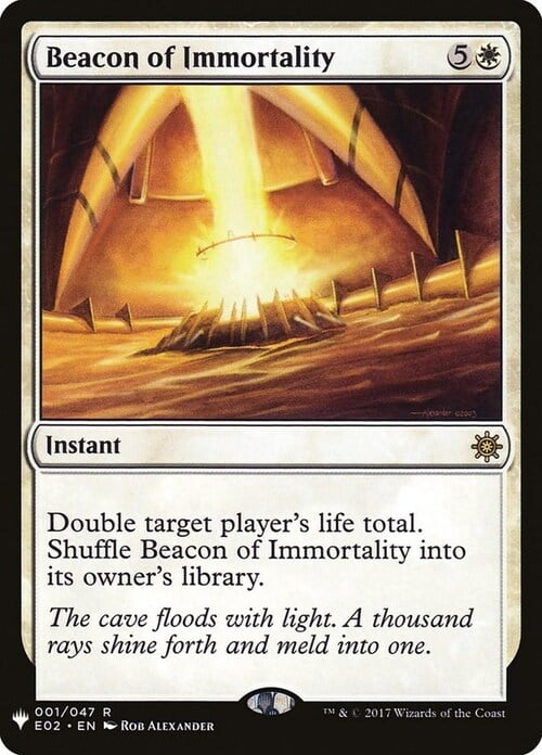 Beacon of Immortality Card Front