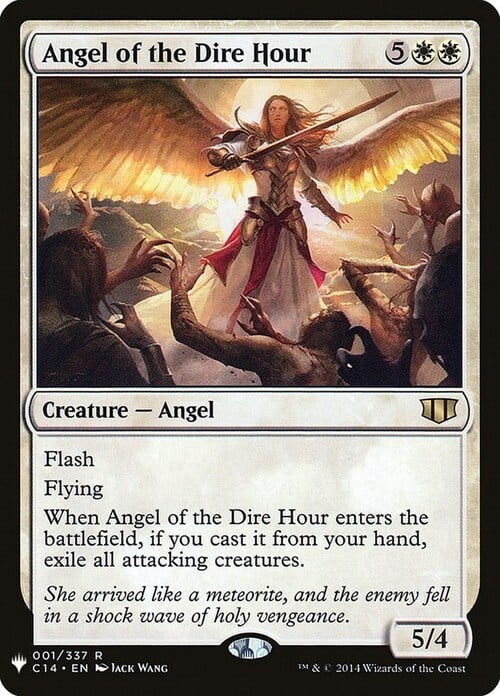 Angel of the Dire Hour Card Front