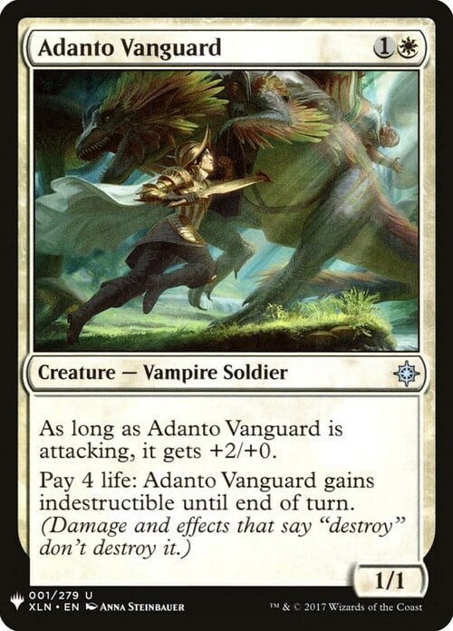 Adanto Vanguard Card Front