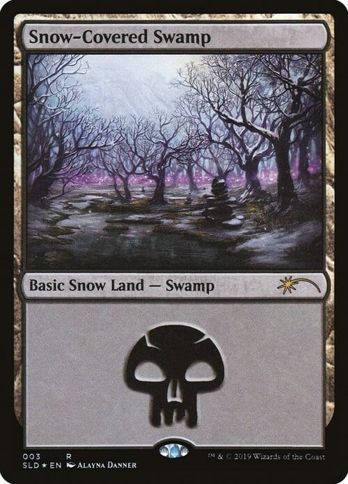 Snow-Covered Swamp Card Front