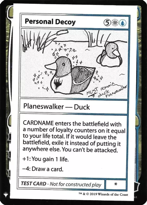 Personal Decoy Card Front
