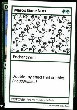 Maro's Gone Nuts Card Front