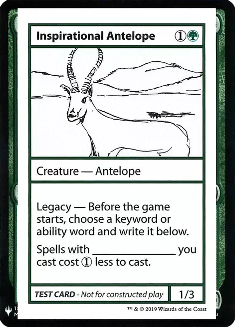 Inspirational Antelope Card Front