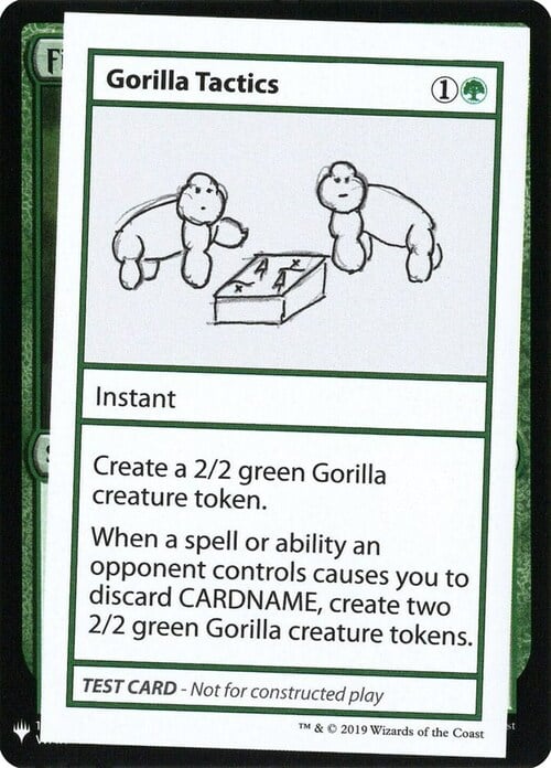 Gorilla Tactics Card Front