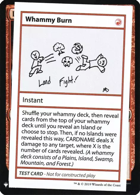 Whammy Burn Card Front