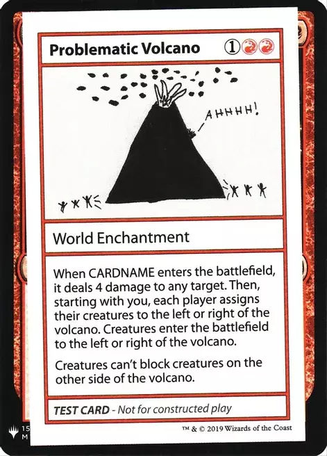 Problematic Volcano Card Front