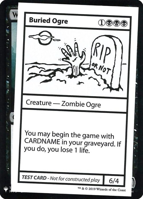 Buried Ogre Card Front