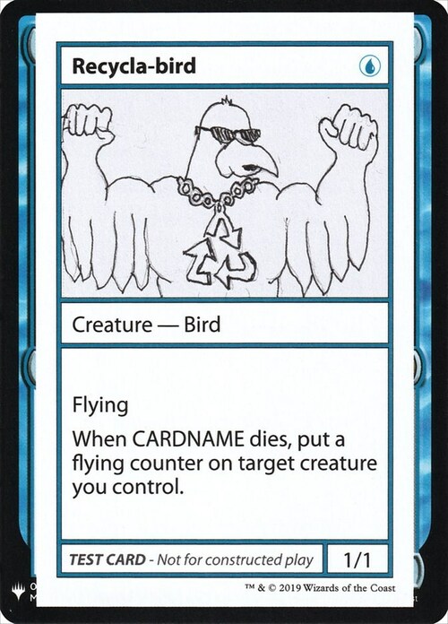 Recycla-bird Card Front