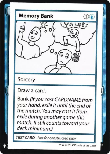 Memory Bank Card Front