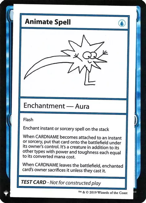 Animate Spell Card Front