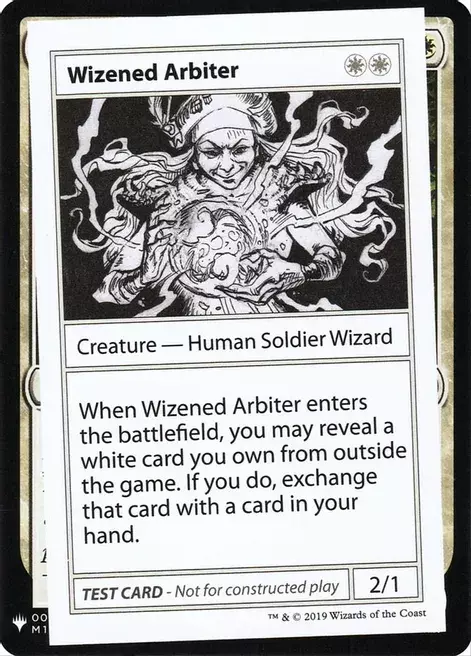 Wizened Arbiter Card Front