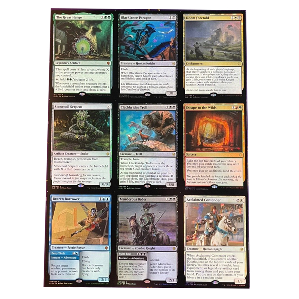 Uncut Sheets Throne of Eldraine