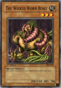 The Wicked Worm Beast Card Front