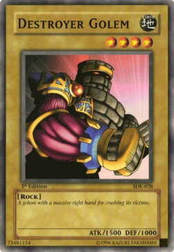 Destroyer Golem Card Front