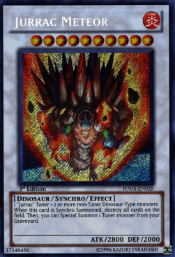 yugioh jurrac cards HIDDEN ARSENAL 2 TYRANNUS secret HA02-EN038 : Toys & Games Tuner Dinosaur 2nd Place Jurrac Fire King