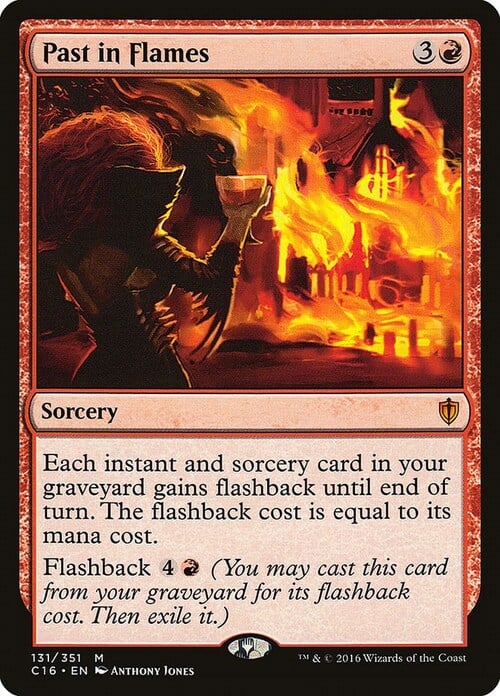 Past in Flames Card Front