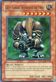 Green Baboon, Defender of the Forest · Ultra Rare 104