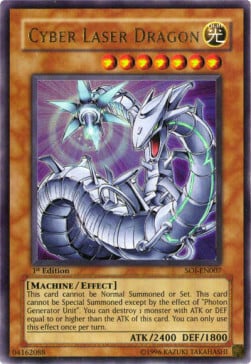 Cyber Drago Laser Card Front