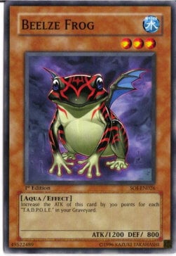 Beelze Frog Card Front