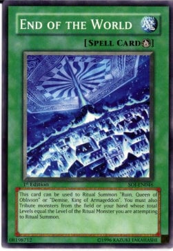 End of the World Card Front