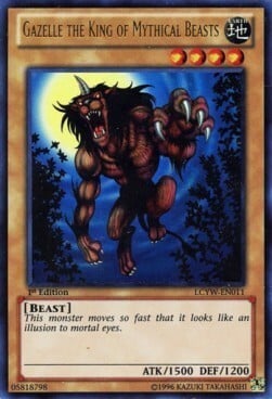 Gazelle the King of Mythical Beasts Card Front