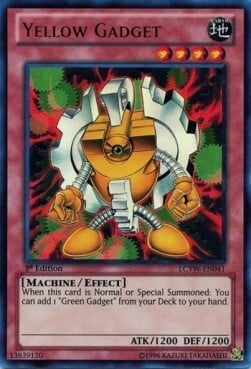 Yellow Gadget Card Front