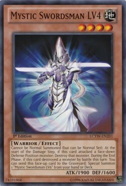 Mystic Swordsman LV4 Card Front