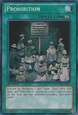 Prohibition Card Front