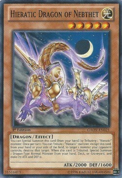 Hieratic Dragon of Nebthet Card Front