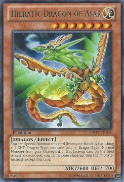 Hieratic Dragon of Asar Card Front
