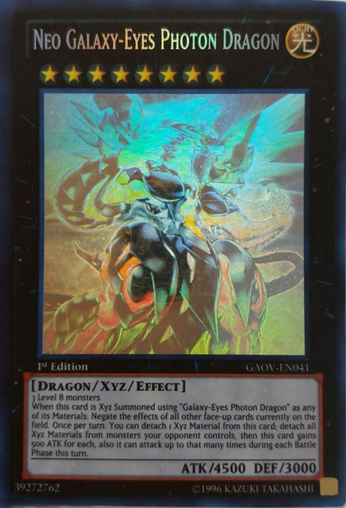 Neo Galaxy-Eyes Photon Dragon Card Front