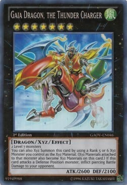 Gaia Dragon, the Thunder Charger Card Front