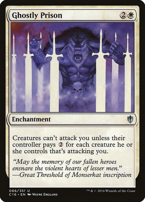 Ghostly Prison Card Front