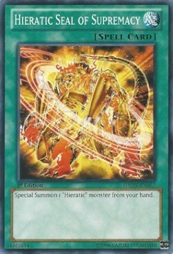 Hieratic Seal of Supremacy Card Front