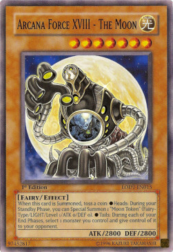 Arcana Force XVIII - The Moon Card Front