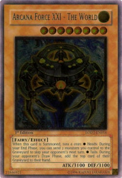Arcana Force XXI - The World Card Front