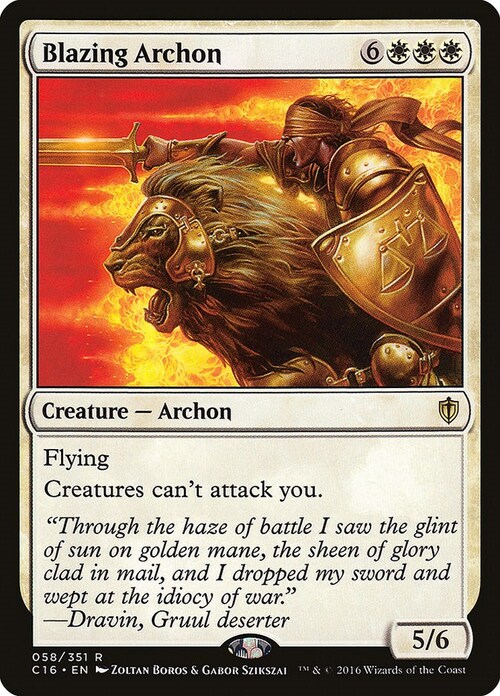 Blazing Archon Card Front