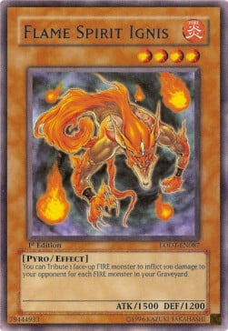 Flame Spirit Ignis Card Front