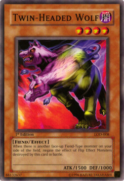 Twin-Headed Wolf Card Front