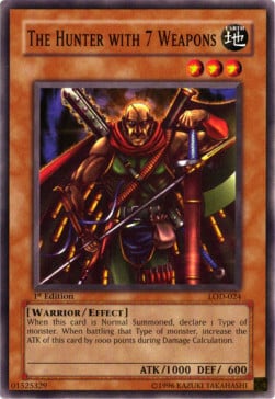 The Hunter with 7 Weapons Card Front