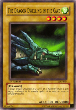 The Dragon Dwelling in the Cave Card Front