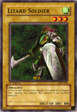 Lizard Soldier Card Front