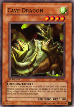 Cave Dragon Card Front