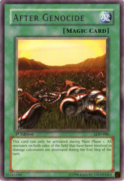 After Genocide Card Front