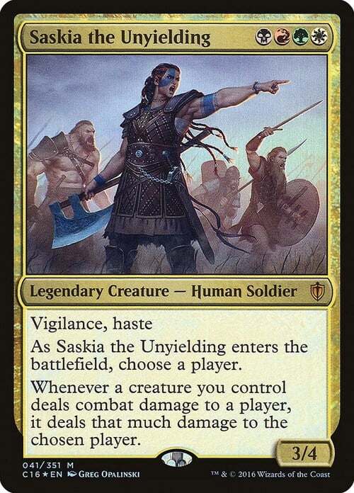 Saskia the Unyielding Card Front