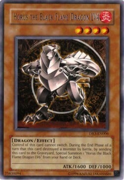 Horus the Black Flame Dragon LV4 Card Front
